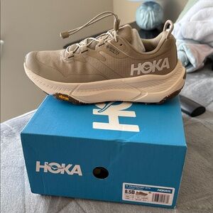 Hoka Men's Gray and White Sneakers